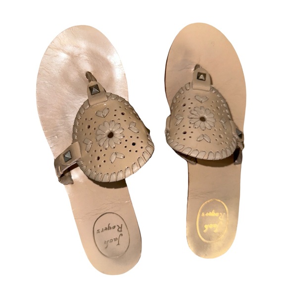 Jack Rogers Collins Leather Sandals - Picture 1 of 9